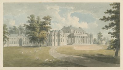 Shugborough Hall: acquerello, nd [?fine XVIII sec.] da Edward Dayes