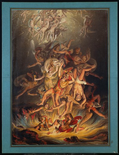 La caduta degli angeli, 1798 da Edward Dayes