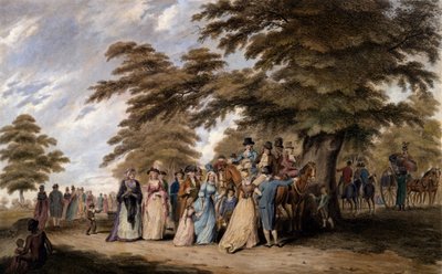Una passeggiata a Hyde Park, 1796 da Edward Days