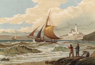Barche da pesca che tornano, Faro di Mumbles da Edward Duncan