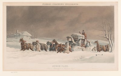 Carrozza bloccata nella neve da Edward Duncan