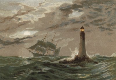 Chiaro di luna, Faro di Eddystone da Edward Duncan
