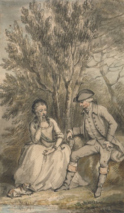 Illustrazione a Un Viaggio Sentimentale: Episodio: Maria e il Suo Cane Sylvia da Edward Edwards