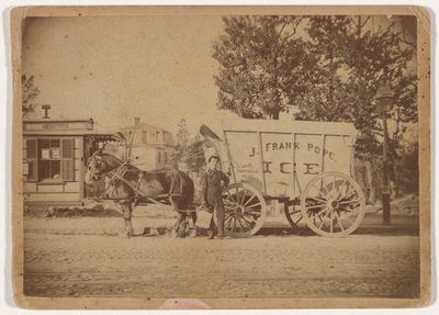 J. Frank Pope Ice Wagon, c. 1885 (foto) da Edward Edwards