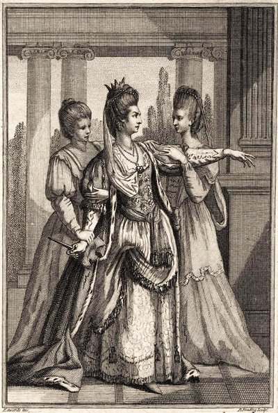 Mary Ann Yates come Cleopatra in All for Love di Dryden da Edward Edwards