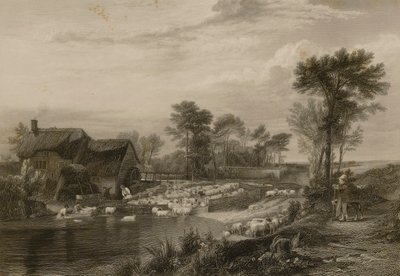 Lavaggio delle pecore da Edward Finden