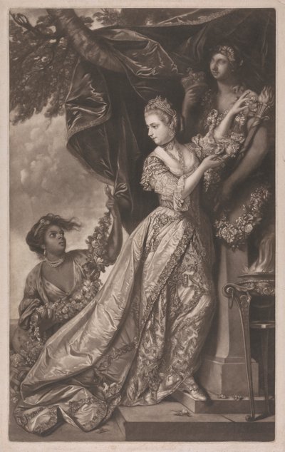 Lady Elizabeth Keppel e un servitore da Edward Fisher