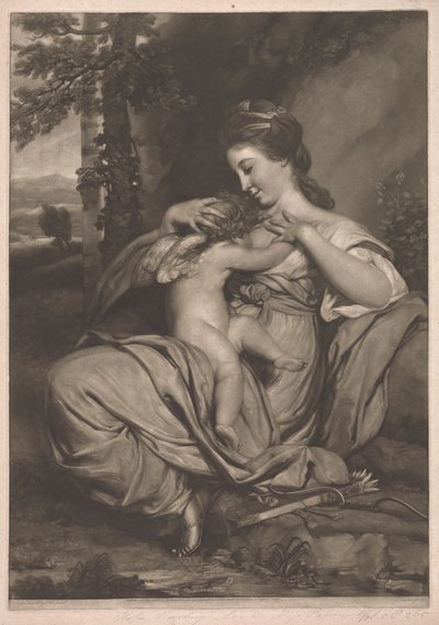 Miss Morris, come Speranza che allatta Cupido da Edward Fisher