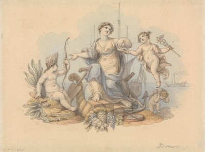 Allegoria dei commerci marittimi da Edward Francis Burney