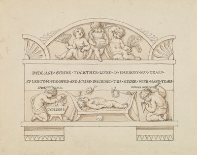 Progetto per il monumento a Dyde e Scribe da Edward Francis Burney