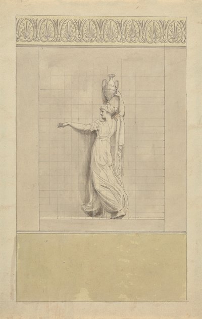 Figura femminile che porta una brocca d
