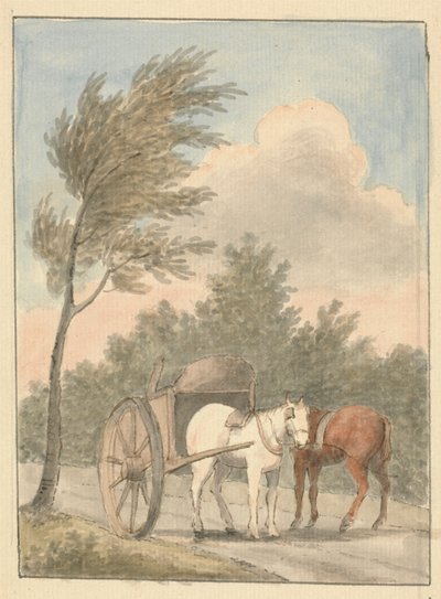 Carro trainato da cavalli da Edward Francis Burney