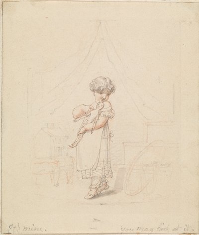 Illustrazione per La Nuova Bambola: È Mia, Puoi Guardarla da Edward Francis Burney