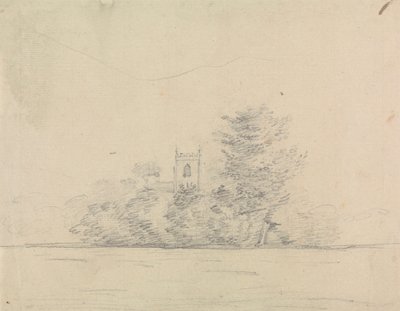 Paesaggio con chiesa da Edward Francis Burney