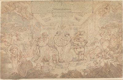 Disegno preparatorio per Il Valzer da Edward Francis Burney