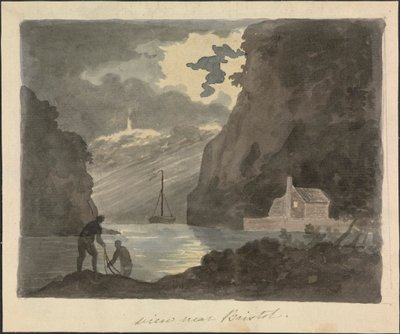 Vista vicino a Bristol da Edward Francis Burney