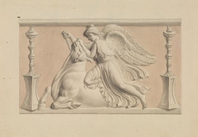 Figura alata che uccide un toro da Edward Francis Burney