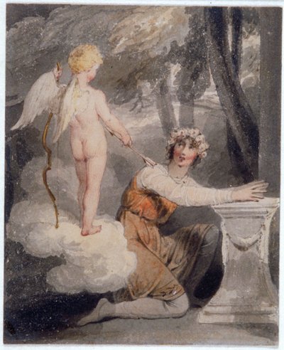 Gioventù incoronata di rose, c1780-1848 da Edward Francis Burney