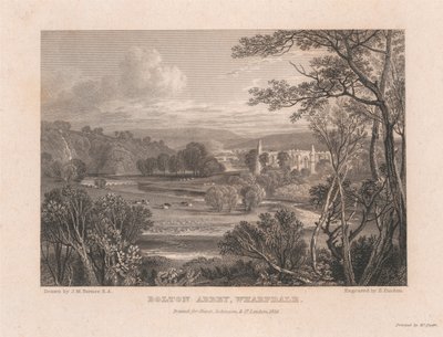 Abbazia di Bolton, Wharfdale da Edward Francis Finden