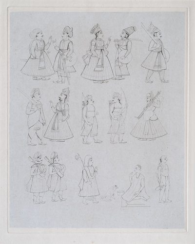 Figure che mostrano varie occupazioni da Edward Francis Finden