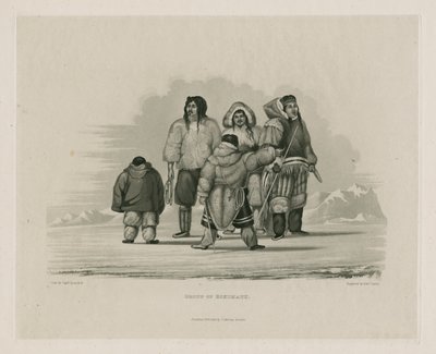 Gruppo di Eschimesi da Edward Francis Finden