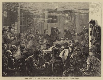 Il buco nel muro, un incontro dei repubblicani di Londra da Edward Frederick Brewtnall