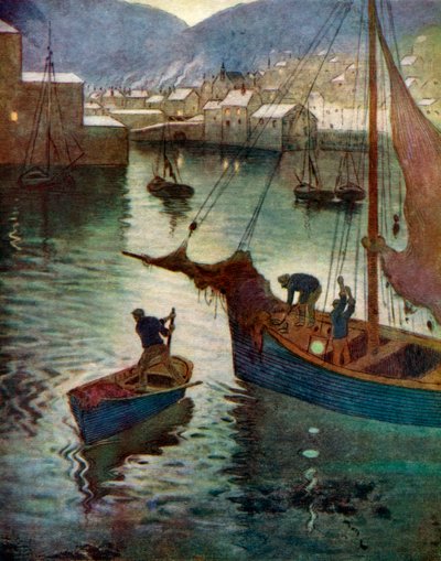 Il porto, Polperro, Cornovaglia, 1924-1926 da Edward Frederick Ertz