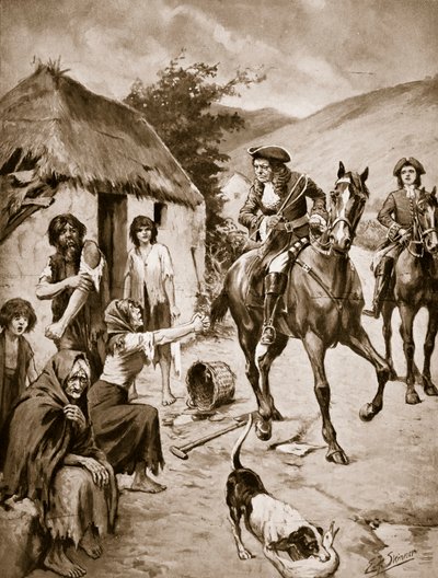 Vita irlandese, c.1710, illustrazione da 