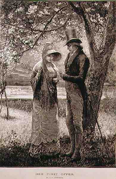 La sua prima offerta, inciso da W. I. Mosses, da The Illustrated London News, 23 luglio 1881 da Edward Frederick after Brewtnall