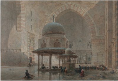 Interno della Moschea-Madrassa del Sultano Hassan al Cairo da Edward Goodall