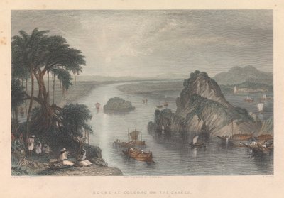 Scena a Colgong sul Gange da Edward Goodall