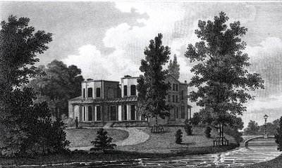 Villa di Lord Nelson a Merton, pubblicata nel 1806 da Edward Gyfford