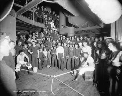 U.S.S. Oregon, in attesa del gong, 1896-1901 da Edward H. Hart
