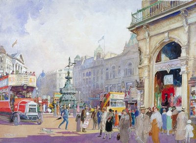 Piccadilly Circus, 1920 da Edward Harry Handley Read