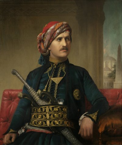 Armeno in costume turco antico, 1848-49 da Edward Hartley Mooney