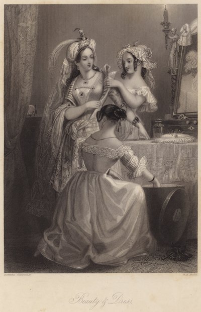 Bellezza e abbigliamento (incisione) da Edward Henry (after) Corbould