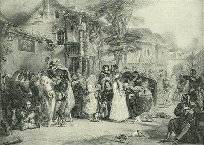 Chaucer e i pellegrini di Canterbury da Edward Henry Corbould