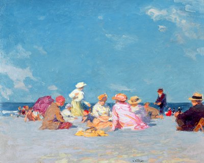 Divertimento pomeridiano, 1907-27 circa (olio su tela) da Edward Henry Potthast