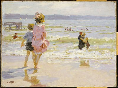 Sulla spiaggia da Edward Henry Potthast