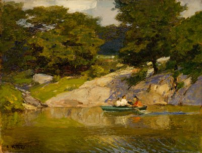 In barca a Central Park, c.1900-05 da Edward Henry Potthast
