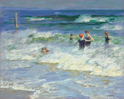 Giocando tra le onde da Edward Henry Potthast