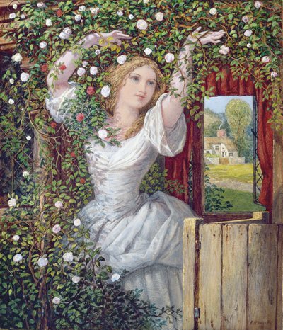 La figlia del giardiniere, 1860 da Edward Henry Wehnert