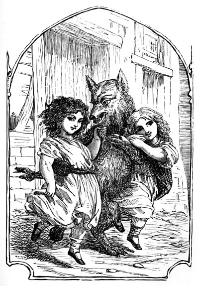 Biancaneve e Rosarossa, 1901 da Edward Henry Wehnert
