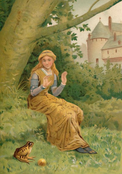 Il Principe Ranocchio e la Figlia del Re, 1901 da Edward Henry Wehnert