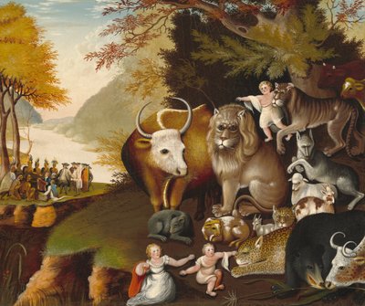 Regno pacifico, c. 1834 da Edward Hicks