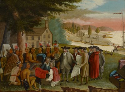 Il trattato di Penn con gli indiani, c.1830-40 da Edward Hicks