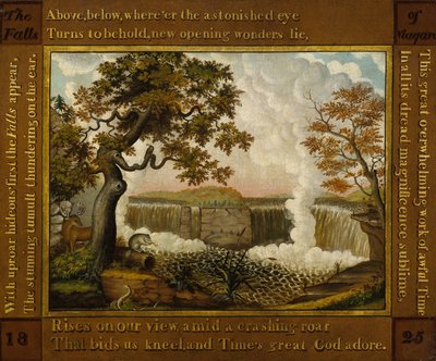 Le Cascate del Niagara, c.1825 da Edward Hicks