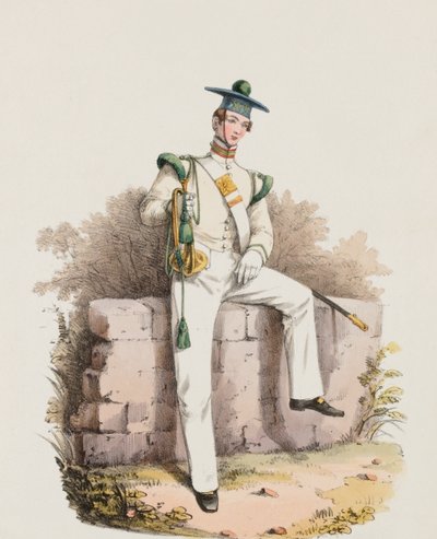 Trombettista del Diciassettesimo, uniforme da riposo da Edward Hull