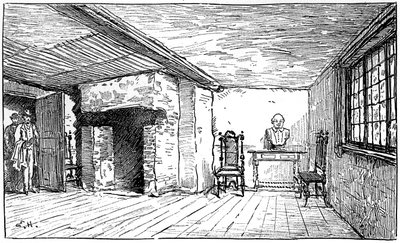 La stanza in cui nacque Shakespeare, Stratford-upon-Avon, Warwickshire, 1885 da Edward Hull
