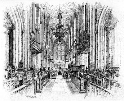 Abbazia di Bath, Bath, Somerset, 1902-1903 da Edward J. Burrows